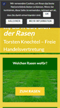 Mobile Screenshot of knechtel-rasen.de